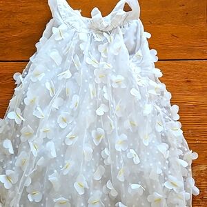 White butterfly dress 3/4T